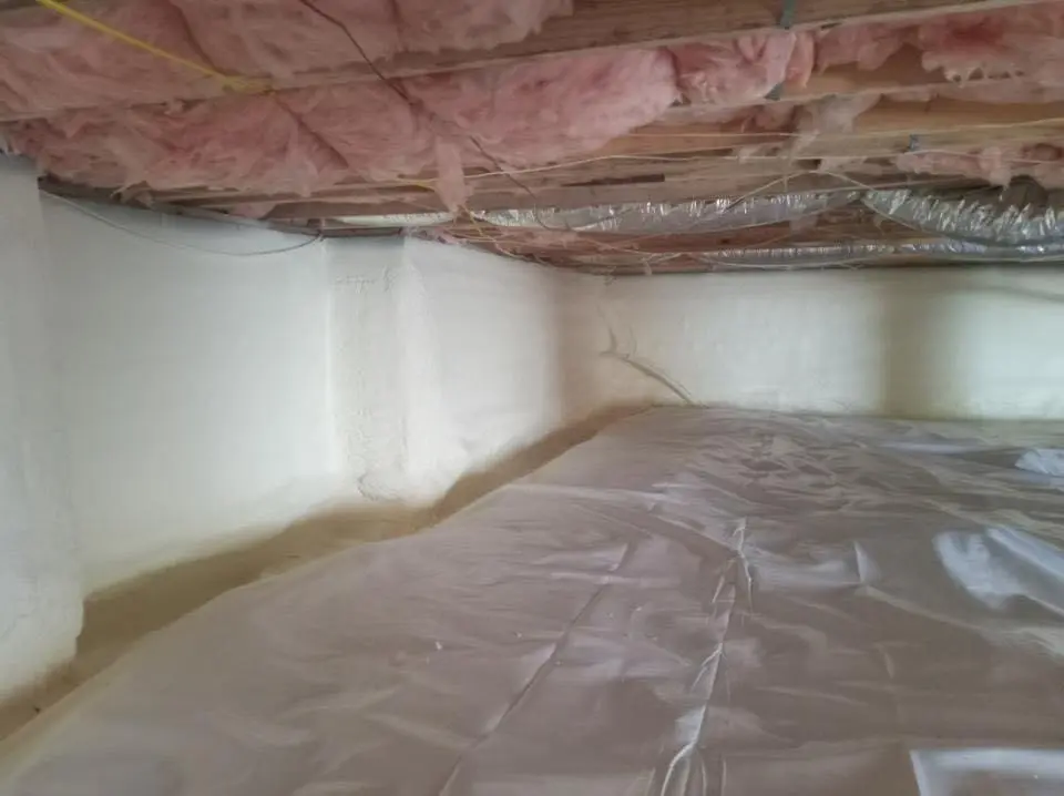 Crawl space encapsulation with closed-cell spray foam for Spray Foam Roofing Repair in Lynnwood